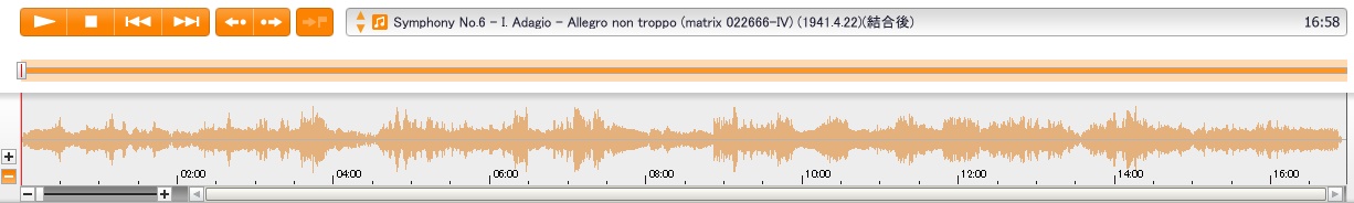 WQCC-352 Symphony No.6 - I. Adagio - Allegro non troppo (matrix 022666-IV) (1941.4.22)(結合後)