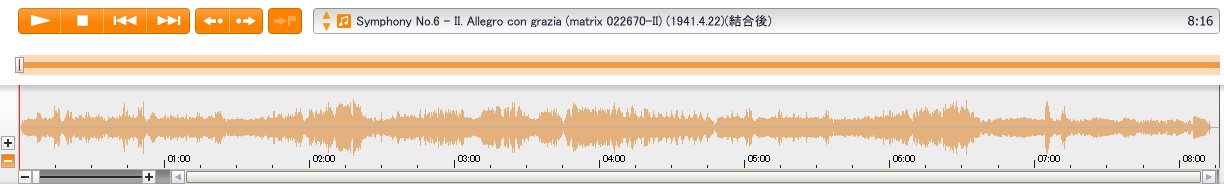 WQCC-352 Symphony No.6 - II. Allegro con grazia (matrix 022670-II) (1941.4.22)(結合後)