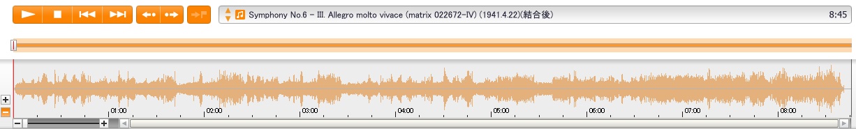 WQCC-352 Symphony No.6 - III. Allegro molto vivace (matrix 022672-IV) (1941.4.22)(結合後)