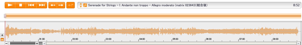 WQCC-352 Serenade for Strings - I. Andante non troppo - Allegro moderato (matrix 023643)(結合後)