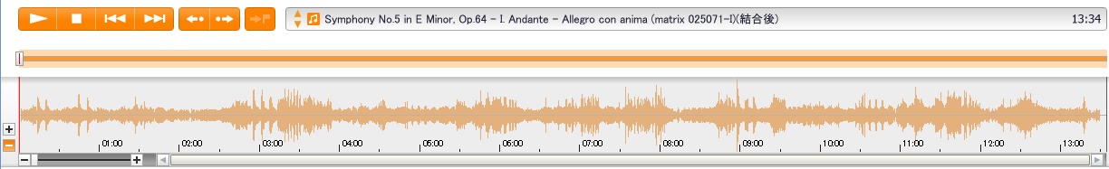 WQCC-353 Symphony No.5 in E Minor, Op.64 - I. Andante - Allegro con anima (matrix 025071-I)(結合後)
