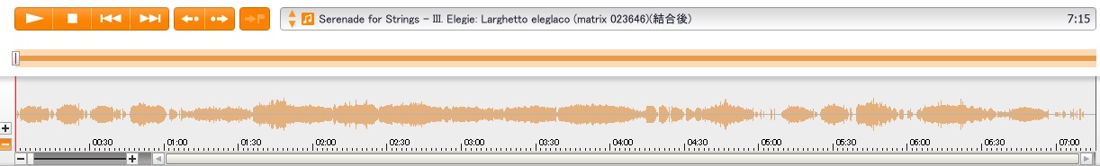 WQCC-352 Serenade for Strings - III. Elegie Larghetto eleglaco (matrix 023646)(結合後)
